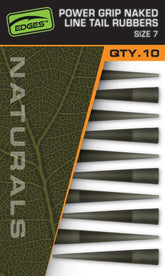 Fox Edges Naturals Power Grip Naked Line Tail Rubbers - dé KarperCentrale